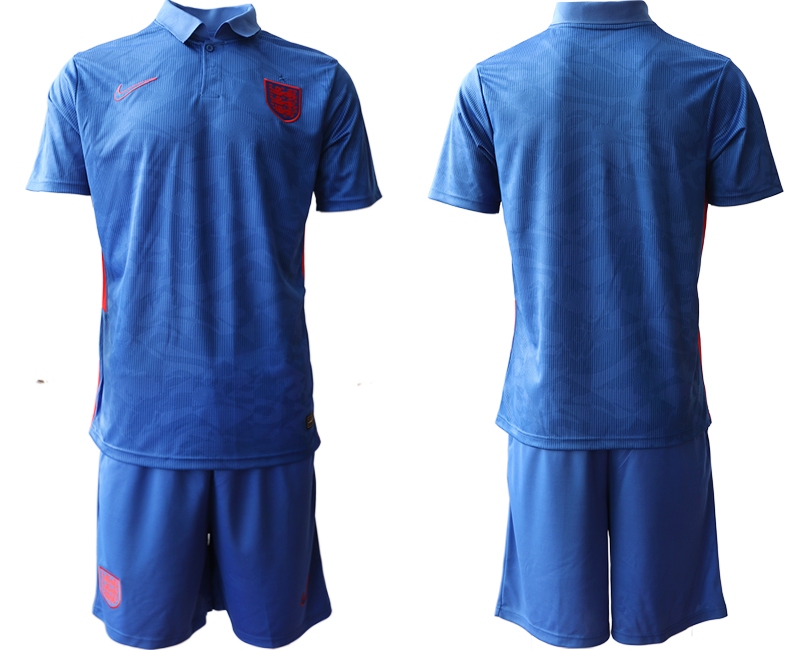 Men 2021 European Cup England away blue Soccer Jersey->england jersey->Soccer Country Jersey